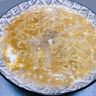 卵と白菜のラーメン